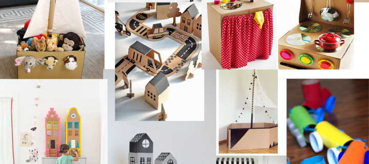 10 Ideen für DIY Spielzeug aus Pappe